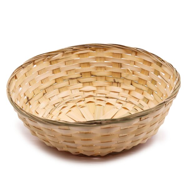 Coș Rotund din Bambus pentru Pâine - 30x9 cm