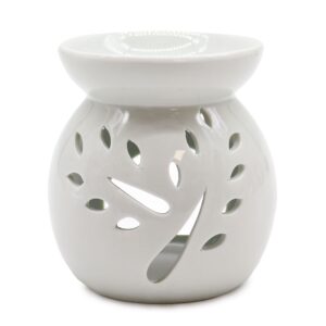 Aroma Lampă Mare Clasică, Albă - Copac