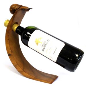 Suport de Vin din Lemn - Melc