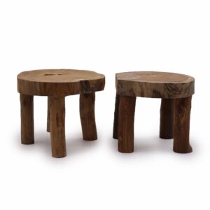 Stand din Tec Înalt - 27x20cm - ușoare urme de mucegai