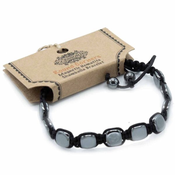 Brățări Shamballa din Hematit Magnetic - Colțuri Rotunjite