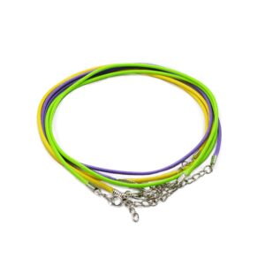 Pachet de Șnururi Cerate cu Închidere -  2mm x 55cm - Mix (10 colori)