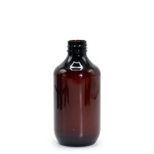 Sticlă de Plastic de 250ml Chihlimbar - Fără Capac