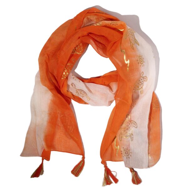 Nomad Sari – Eșarfă de Vară – 180x50cm – Țestoasă – Coral