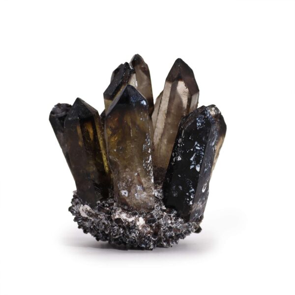 Cluster de Cuarț Natural Realizat - Cuarț Spiritual Fumuriu (aprox. 250-300g, 8cm)