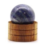 Glob Cristal Semiprețios 40 mm – Lapis Lazuli Afganez cu Suport