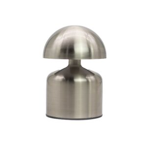 Lampă Tactilă – Ciupercă Tip Dom, Argintie – USB-C, reîncărcabilă (400 W)