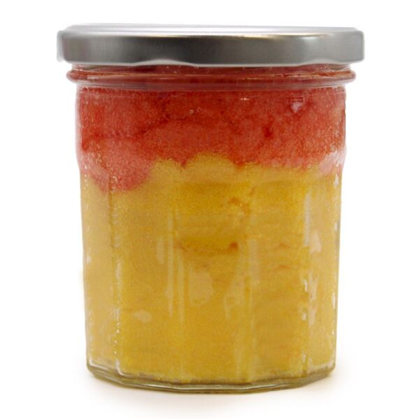 bG9jYWw6Ly9tZWRpYS8xUC8yQy82MFIzMEMxSDc0V0syQzFQLzQ5ZDExYjVkLmpwZWc Fără Etichetă Scrub de Corp Parfumat cu Zahăr - Sangria de Piersici 300g
