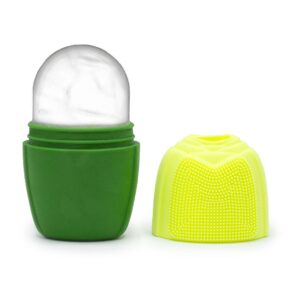 Roller Facial pentru Gheață din Silicon - Verde