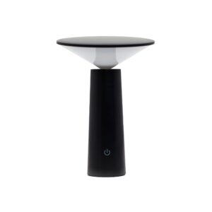 Lampă Tactilă – Ciupercă Neagră, Reglabilă, cu Proiecție de Model Luminos – USB-C, reîncărcabilă (2000 W)