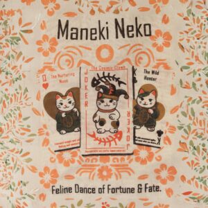 Geantă Tote Mini Cadou Iconică – Maneki Neko (4 modele asortate) – Natural 4oz (24x18 cm)