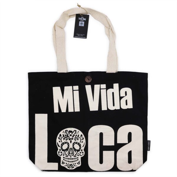 Geantă tote clasica Mi Vida Loca , 10oz (36x43x10cm)