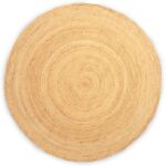Covor Rotund Extra Mare din Iută Moale - 200 cm