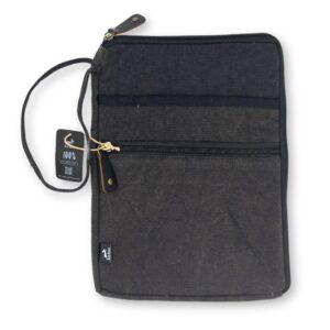 Husă pentru Laptop Mare cu Textură Stonewash - Gri - 30x40cm