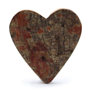 Simbol din Scoarță Rustică - "Inimă" - 7cm