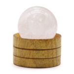 Glob Cristal Semiprețios 40 mm – Cuart Transparent cu Suport