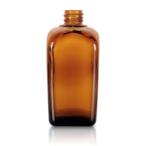 Sticlă de 100ml din Sticlă de Chihlimbar fără Capac