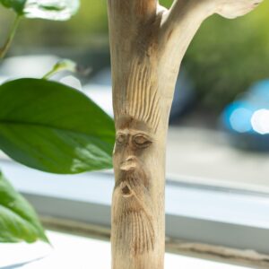 Sculptură Decorativă Handmade din Lemn Parasit– Greenman