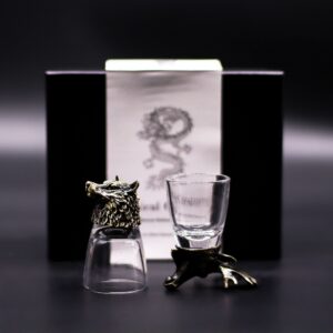 Set Cadou cu 6 Pahare de Shot Bottom Up (50 ml) – Creaturi Sălbatice din Pădure