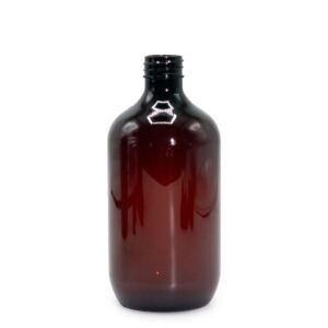 Sticlă de Plastic de 500ml Chihlimbar - Fără Capac