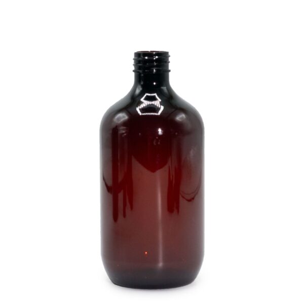 Sticlă de Plastic de 500ml Chihlimbar - Fără Capac