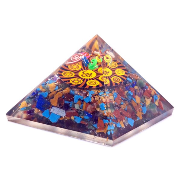 bG9jYWw6Ly9tZWRpYS8xUi82Qy82MFIzMEMxRzZSUks2QzFSL2VhY2I2N2YyLmpwZWc Piramidă Orgonit - Om Chakra - 70 mm