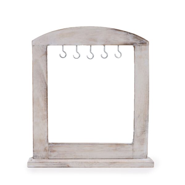 Suport Mic pentru Obiecte Suspendate - Alb Natural (30x25 cm)