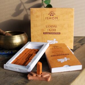 Pachet cu 15  Cărămizi Parfumate Naturale cu Suport - Lemn de Santal