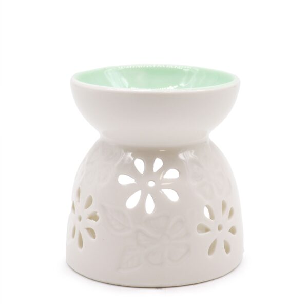 bG9jYWw6Ly9tZWRpYS8xUi9DRC82MFIzMEMxRzZHVktDRDFSLzNiOGJhY2E2LmpwZWc Aroma Lampă Clasică, Albă - Design Floral