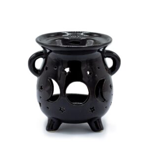Lampă de aromaterapie în formă de ceaun faza lunii negru