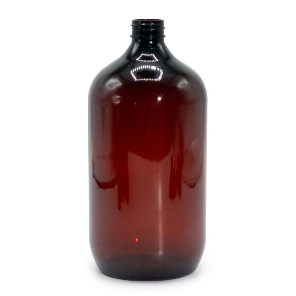 Sticlă de Plastic de 1000ml Chihlimbar - Fără Capac