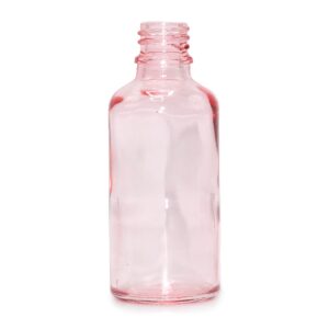 Sticlă roz cu pipetă 100 ml pentru cosmetice