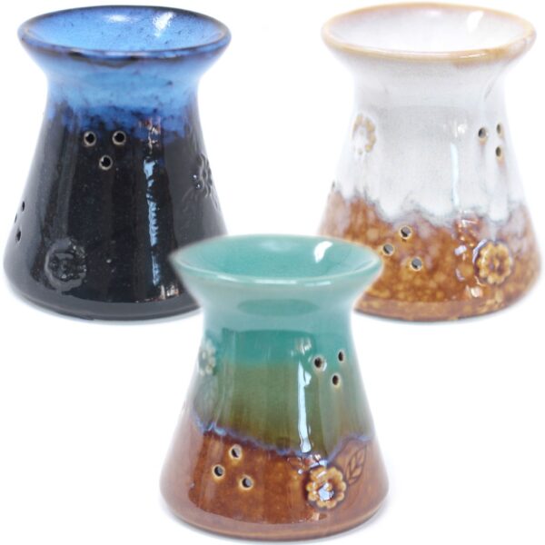 6 Lampă pentru aromaterapie, model flori, diverse culori