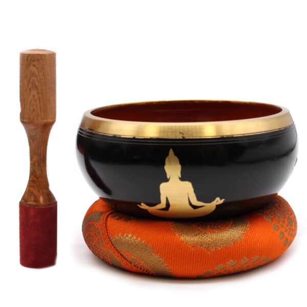 bG9jYWw6Ly9tZWRpYS8xUy8yRS82MFIzMEMxRzZSVksyRTFTLzdkY2U1ZTAwLmpwZWc Set Mare de Vase Cântătoare Buddha - Negru/Portocaliu 14cm