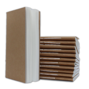 Jurnal din Piele Lucrat Manual - Rezervă de Hârtie - Ecologic (80 pagini)