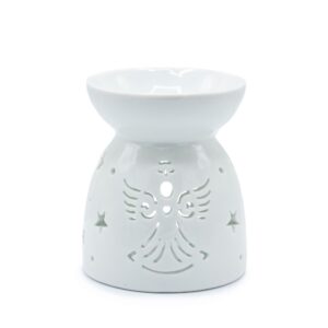 Lampă de aromaterapie motiv înger alb