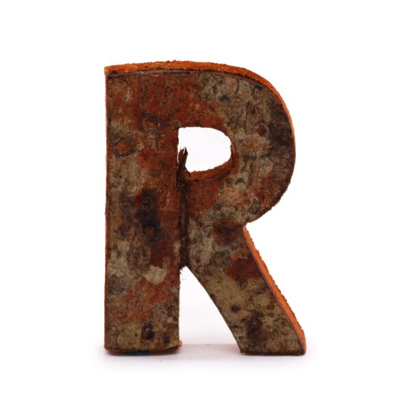 Literă din Scoarță Rustică - "R" - 7cm