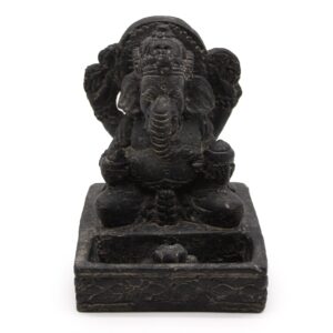 Suport pentru Bețișoare Parfumate Ganesh Fengshui (negru antic)