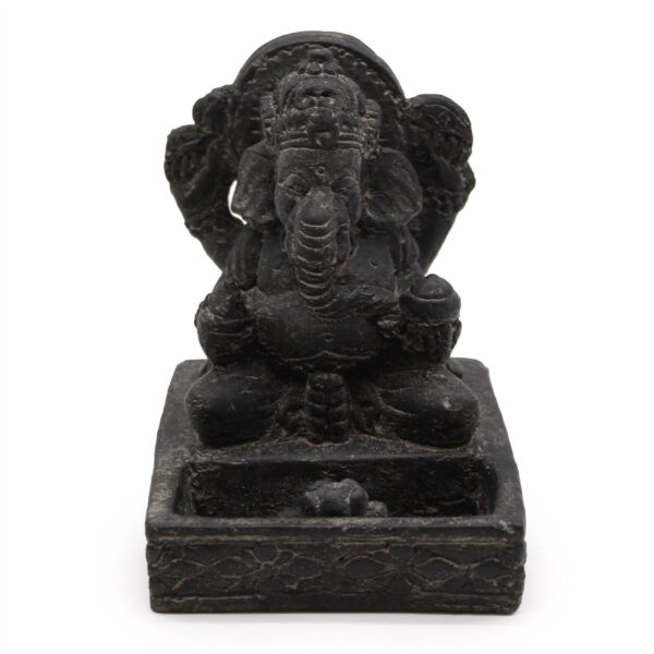 Suport pentru Bețișoare Parfumate Ganesh Fengshui (negru antic)
