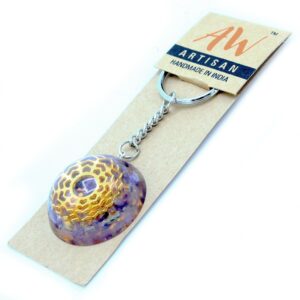 Breloc din Orgonit - Ametist - Mandala Inimii