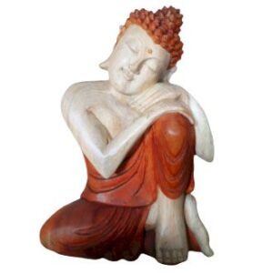 Buddha Sculptat Manual - Gânditor - 30cm