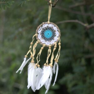 Dream Catcher (Prinzător de Vise) -  Albastru 9cm (diferite tipuri)