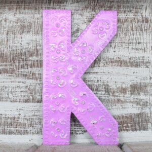 Litere Multicolore "K" - 15cm