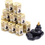 Pachet de 10 bucăți de Tămâie Masala Fum Curgător - Lemn de Santal și Vanilie