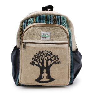 Rucsac Mic de Cânepă - Design Arborele Bodhi