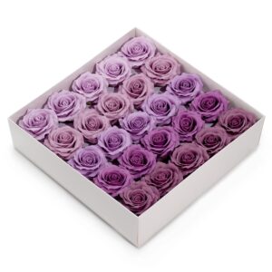 Floare de Săpun Decorativă – (5 straturi) Trandafir Romantic – Selecție Gradată – Lavandă Pudrată