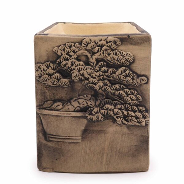 Aroma Lampă Bonsai Pictată Manual - Ardezie