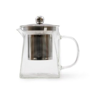 Ceainic din Sticlă cu Infuzor - Turn - 350 ml