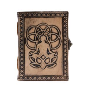 Buddha - Agendă Esoterică - Maro Deschis - 200 pagini cu cusătură la margini - 17,5x12,5x3cm