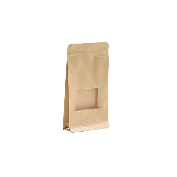 Set 50 ambalaje kraft cu fereastră 12×22 cm Set 50 ambalaje kraft cu fereastră 12×22 cm